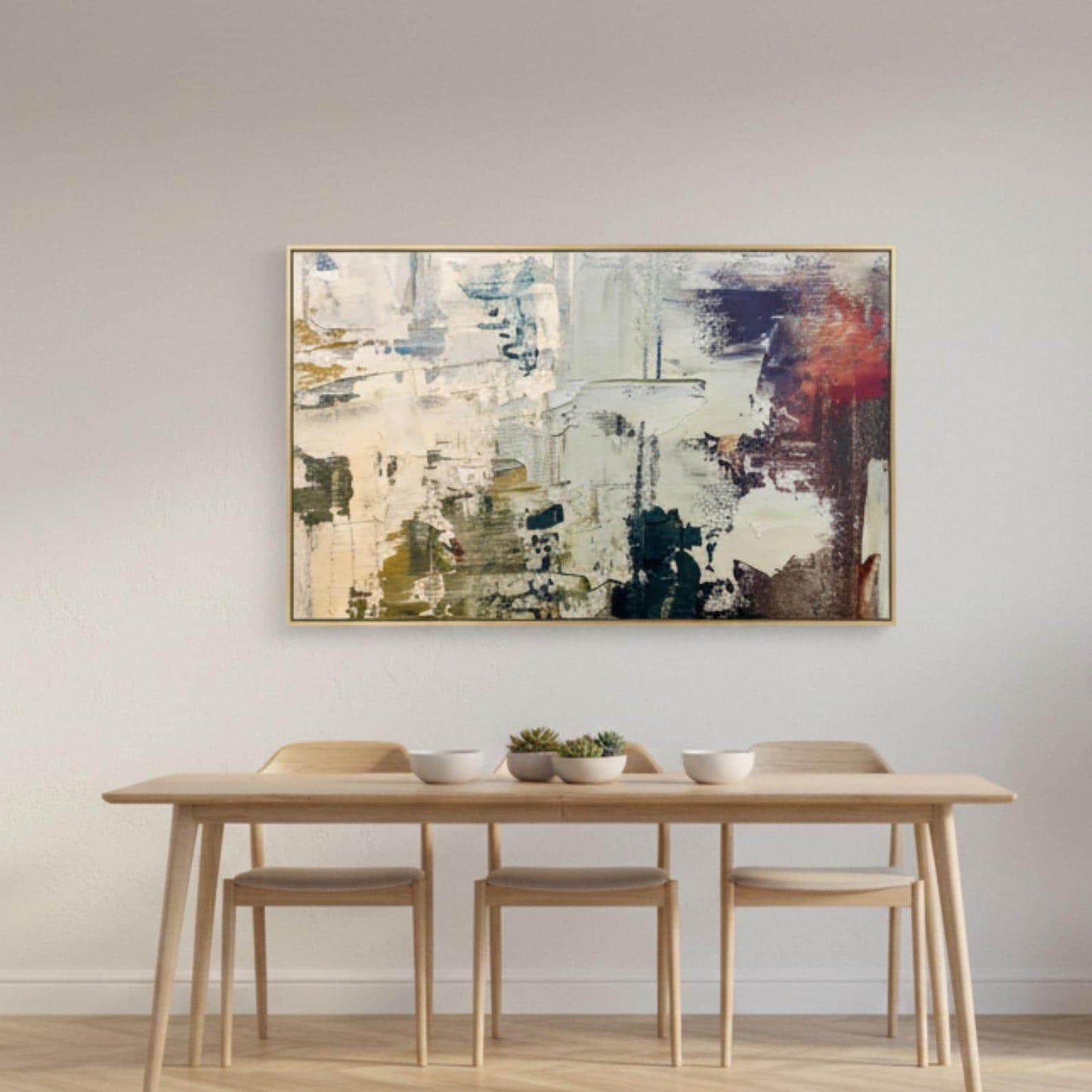 Neutral Abstract Painting, Textured Minimalist Wall Art, Modern Contemporary Canvas for Home Decor