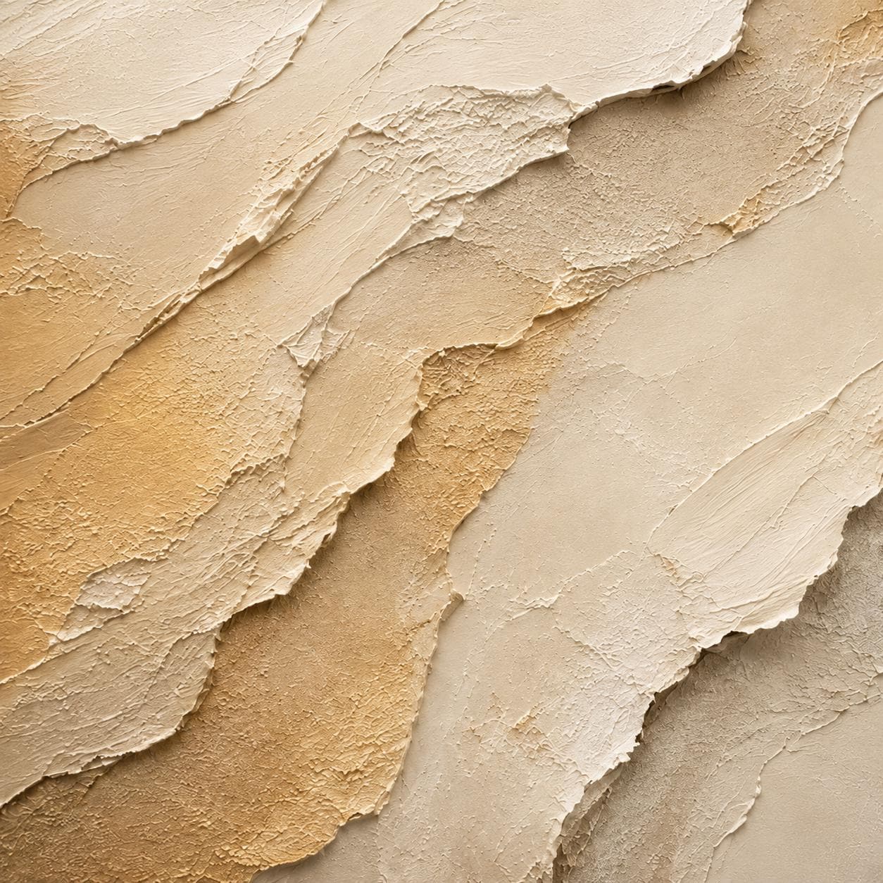 Textured Abstract Canvas Art – Neutral Impasto Painting, Contemporary Home Decor