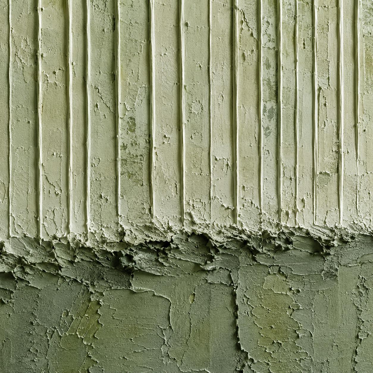 Sage Green Textured Plaster Art, Minimalist Vertical Abstract Painting, Organic Relief Canvas