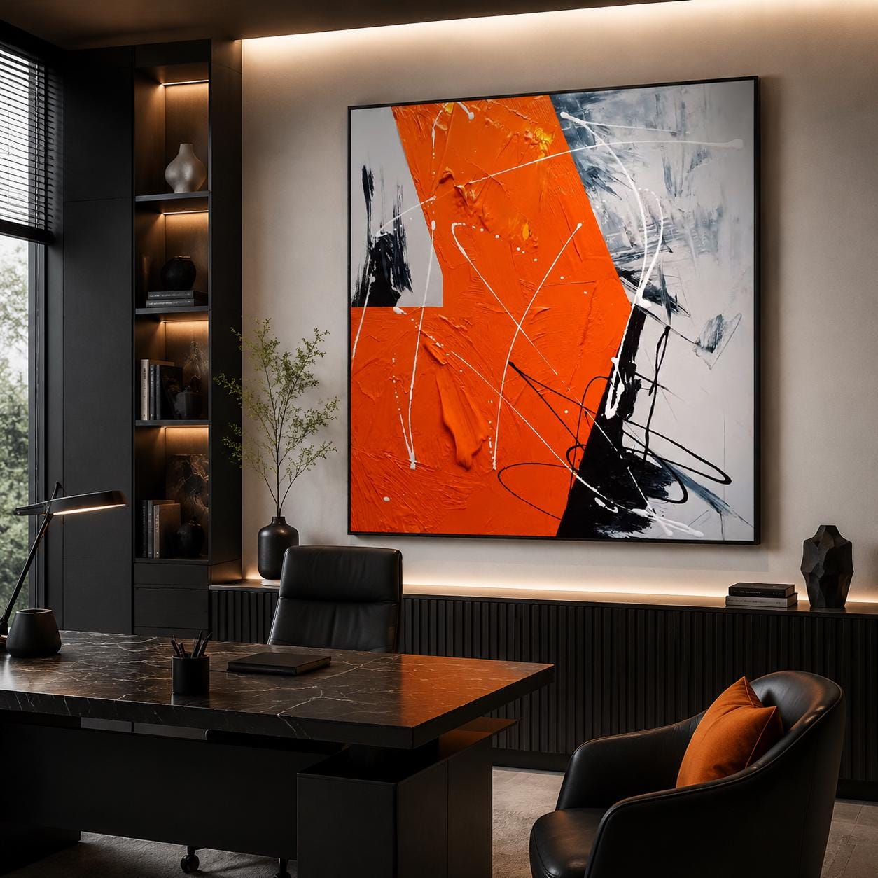 Oversized Textured Abstract Painting | Extra Large Canvas Wall Art | Modern Home Decor Statement Piece
