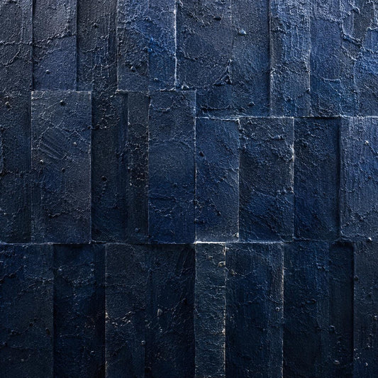 Textured Blue Gray Abstract Painting, Original Handmade Canvas Art, Modern Minimalist Wall Decor