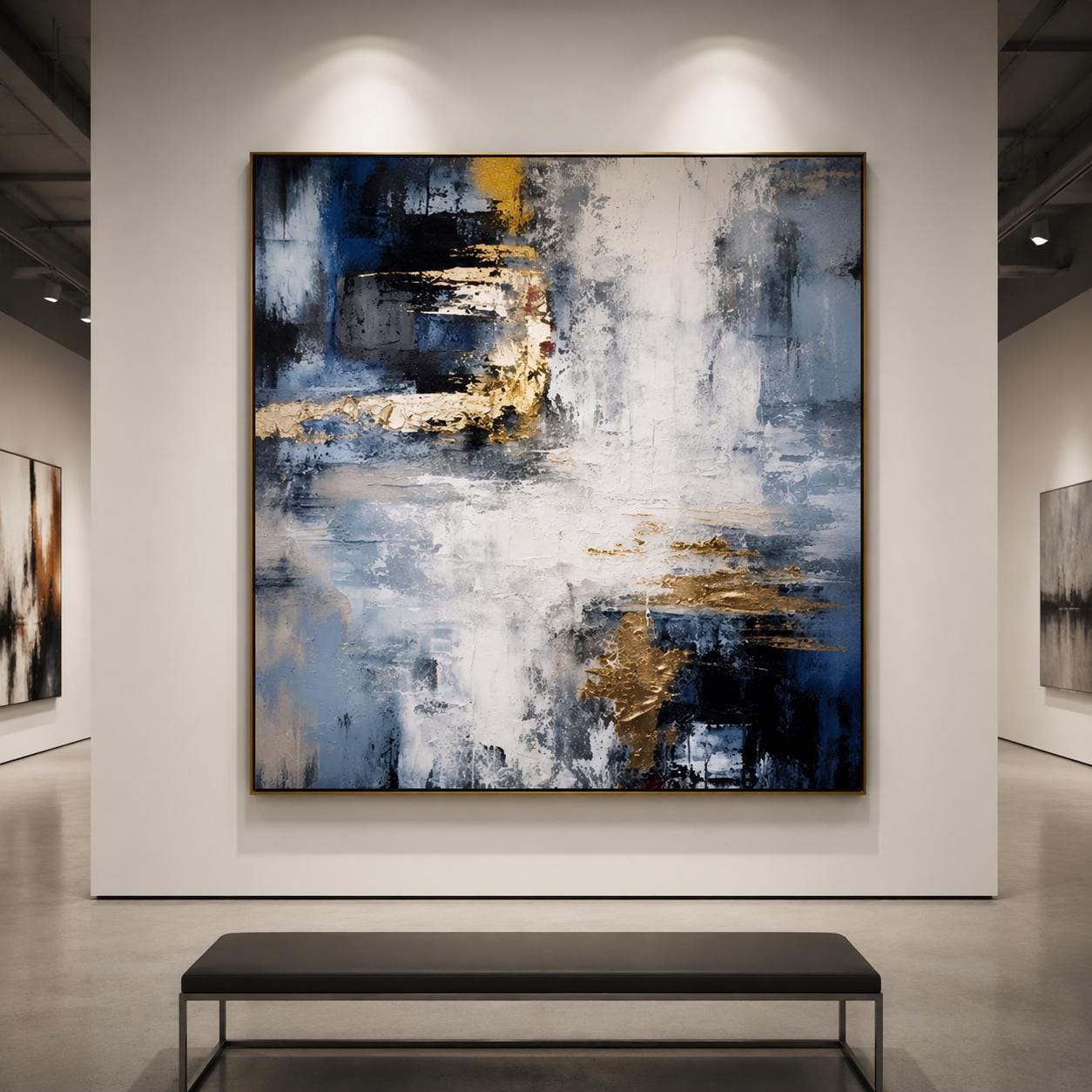 Extra Large Textured Abstract Painting: Impasto Canvas Wall Art