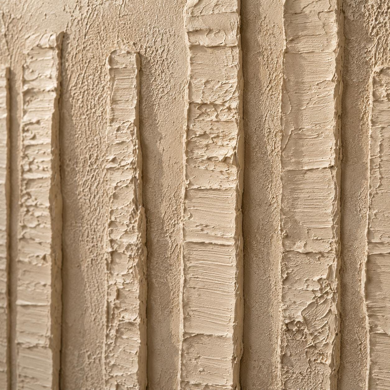 Minimalist Textured Neutral Painting, Beige Relief Wall Art, Modern Monochrome Canvas, Sculptural Abstract Artwork