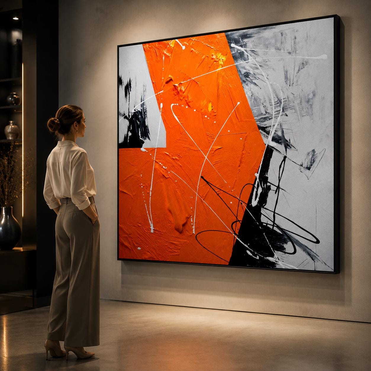 Oversized Textured Abstract Painting | Extra Large Canvas Wall Art | Modern Home Decor Statement Piece