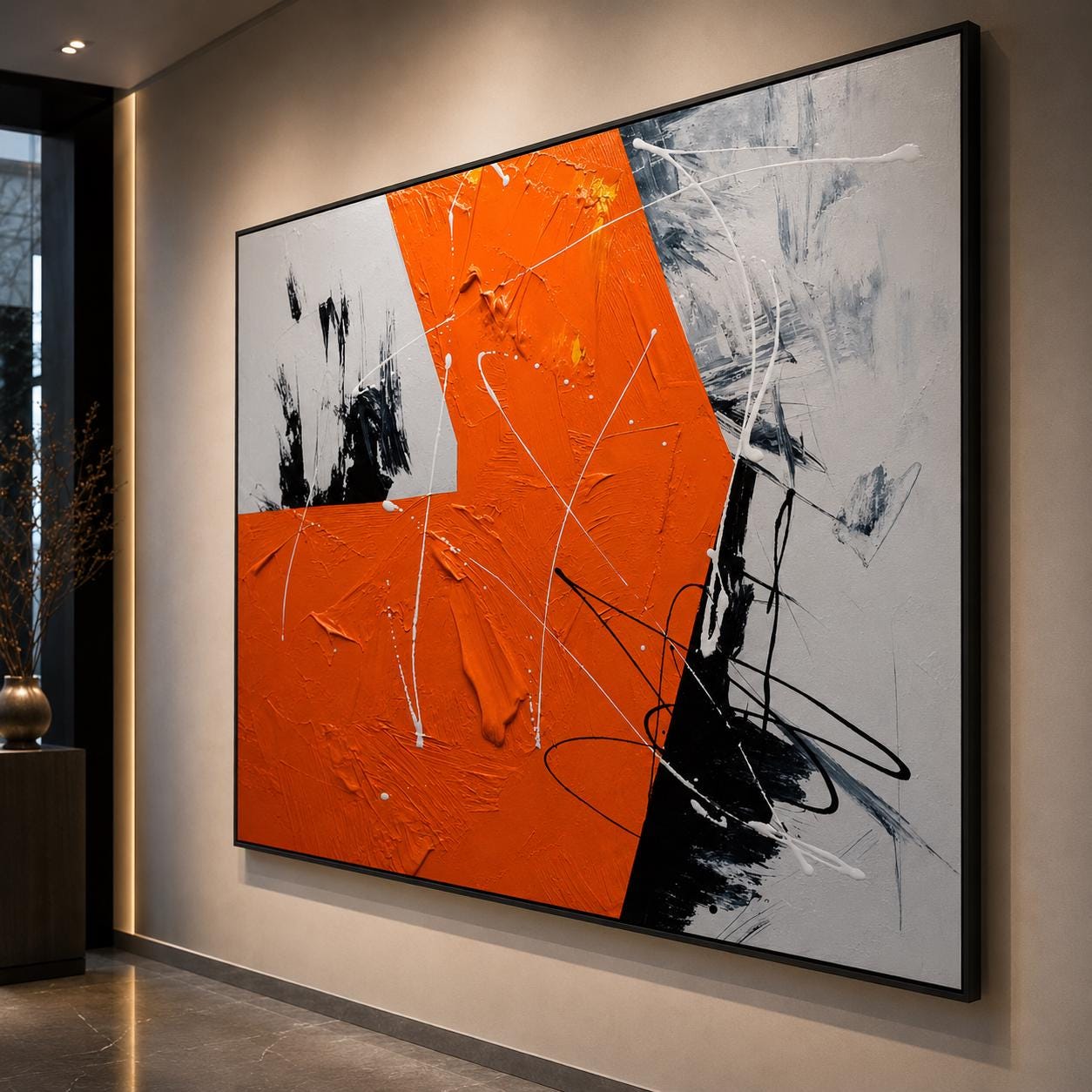 Oversized Textured Abstract Painting | Extra Large Canvas Wall Art | Modern Home Decor Statement Piece